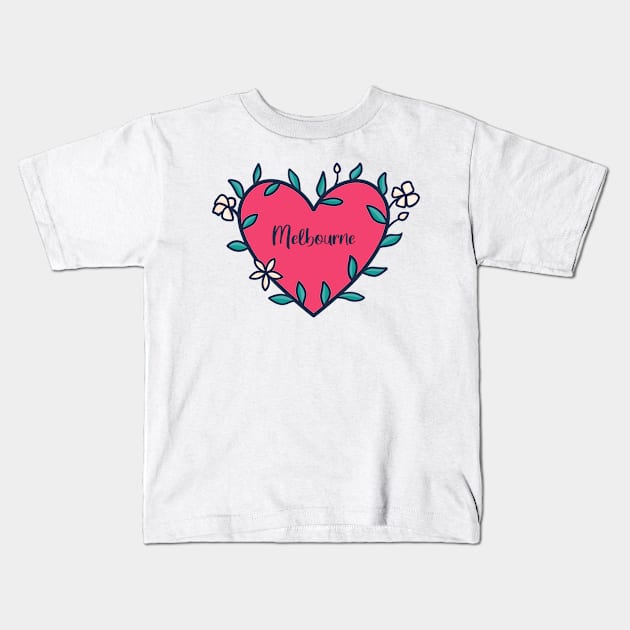 Melbourne Kids T-Shirt by OKDave